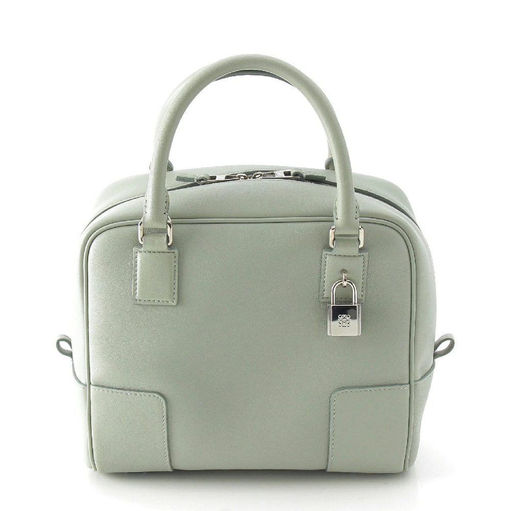 Loewe Amazona Calfskin Shoulder Handbag Ash Gray
